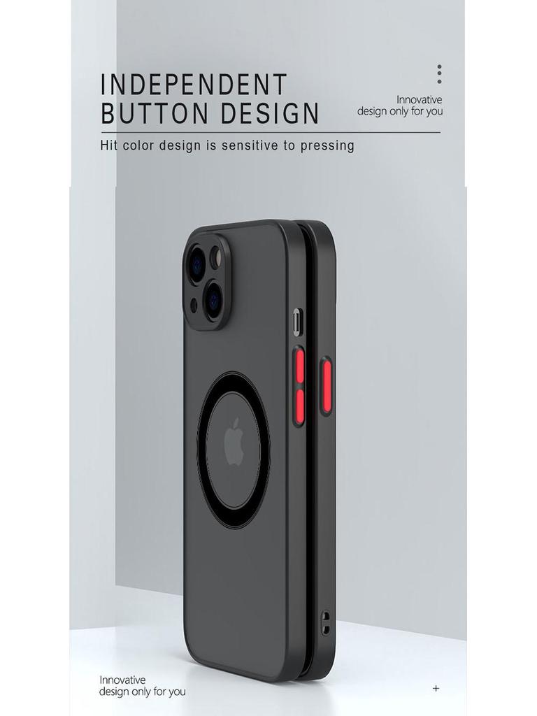 Magnetic Skin-Feel iPhone 15 Case: High-End Protection for iPhone 14 Pro Max, 13, 12, & 11