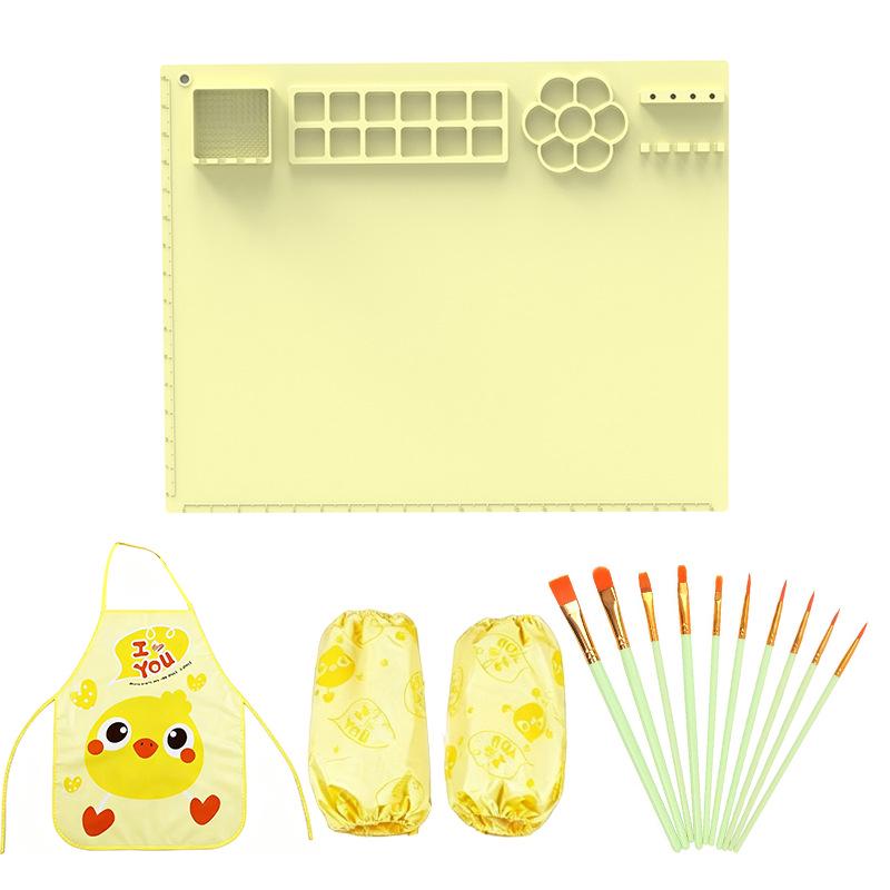 Washable Silicone Art Mat for Kids - Reusable DIY Doodle & Painting Palette