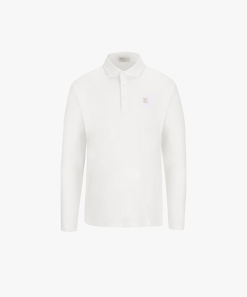 FAIRLIAR GOLF Men'S Woven Collared T-Shirt (Ivory)
