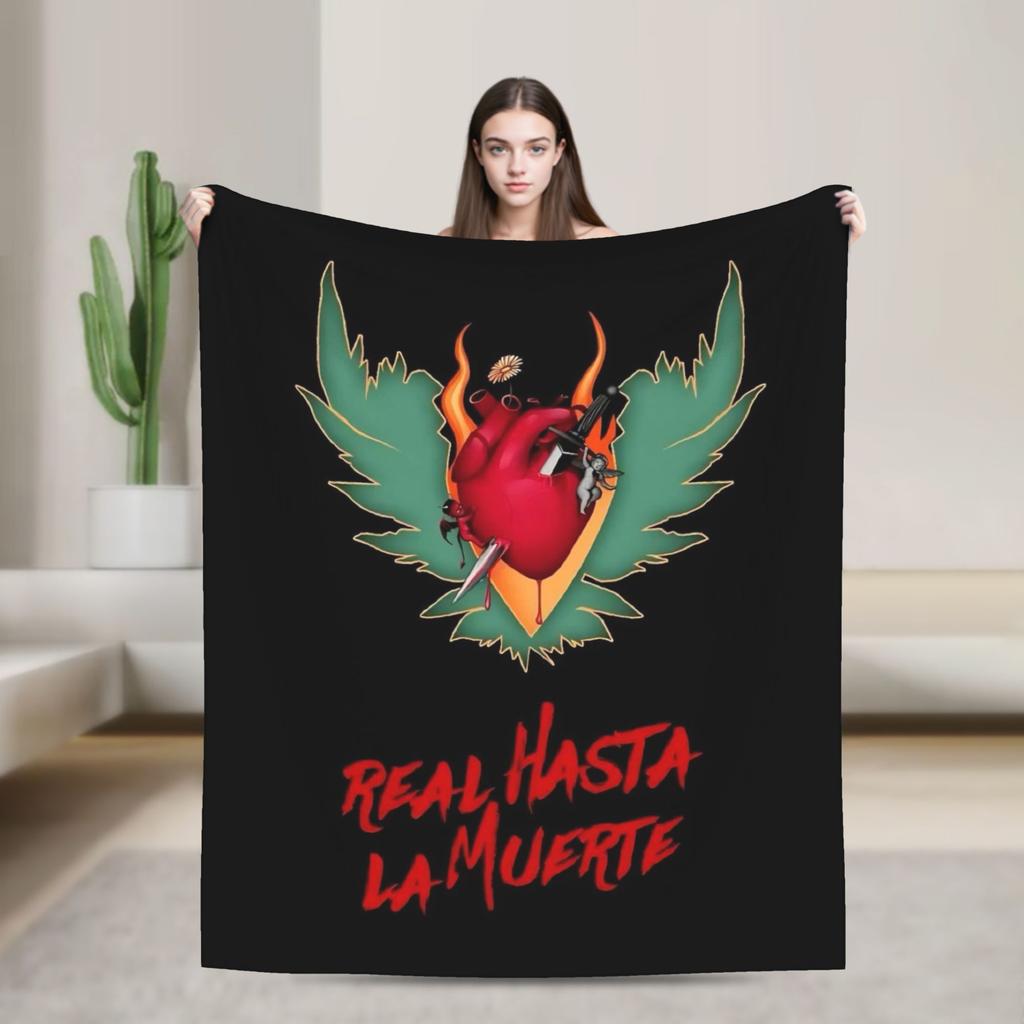 Anuel AA Rhlm 2 Album Blanket Quality Soft Warm Throw Blanket Autumn Travel Office Home Decor Funny Bedspread