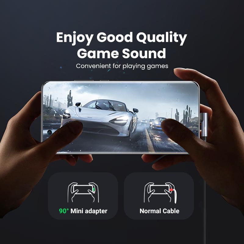 QGeeM USB C TO 3,5mm Jack audio adaptér pro sluchátka pro Xiaomi Mi 11 Oneplus 8 Pro mobilní telefony Huawei P30 převodníky typu C