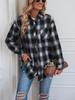 Autumn/Winter 2025 Women's Plaid Boyfriend-Style Loose Shirt