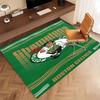 Boston Celtics logo Print Area Rug - Soft,Washable Non-Slip Indoor Mat,Living Room,Home Office Decorative Rug