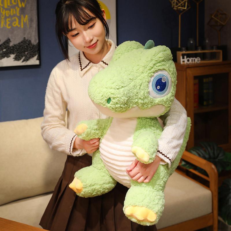 Cute Big-eyed Dinosaur Plush Toy Stuffed Animal Doll Sitting Tyrannosaurus Rex Children's Comfort Sleeping Toy
