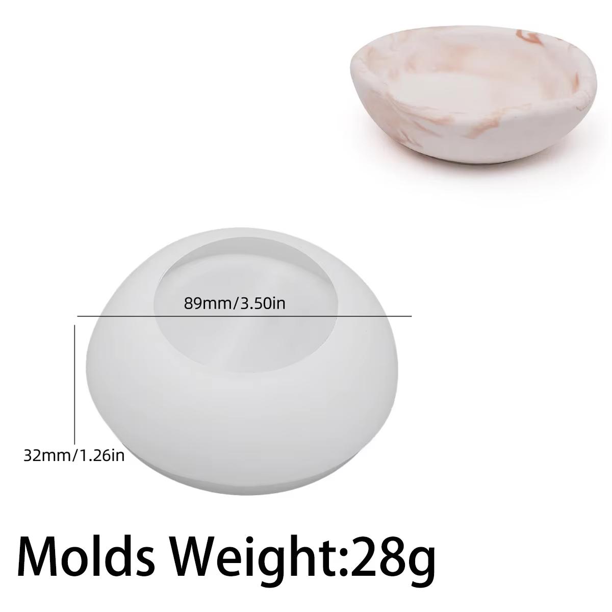 

DIY волнообразная форма для хранения ювелирных изделий силиконовая форма круглая чаша подсвечник сосуд гипсовые формы из эпоксидной смолы домашний декор рабочего стола