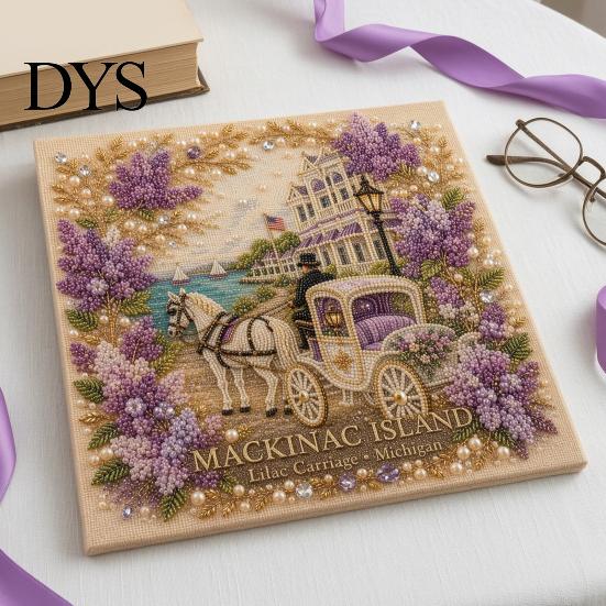 Healing Arts Crafts Activities DIY Faux Pearl Painting Kit, Handmade Floral Landscape 3D Gem Bead Art Craft, Creative Home Decoration Projects