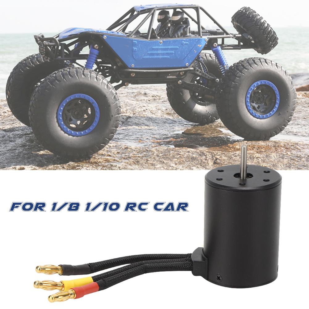 3650 Brushless Motor RC Car Part Accessory Fit for HSP 1 8 1 10 RC Car Black
