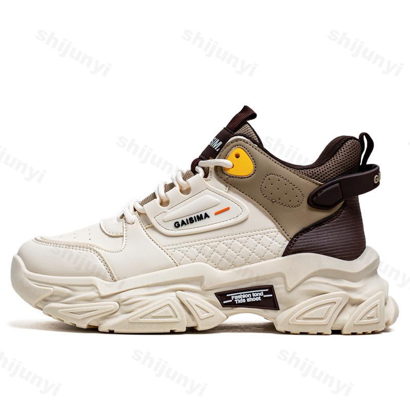 Fashion Niche Design Men's Thick Soled Casual Sports Shoes 2025 Autumn Fashion Trend Versatile Mesh Comfortable Low Top Chunky sneakers