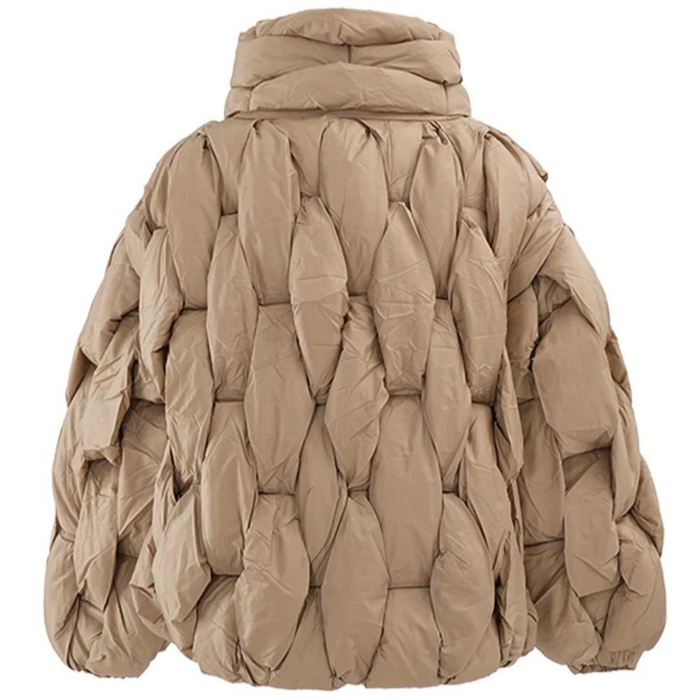 Brown Thick Big Size Keep Warm Cotton-padded Coat Long Sleeve Women Parkas Fashion Tide Autumn Winter