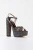 Women's Fashion Style High Heels Silver Sultan Full Party Wedding Evening Dress Shoes