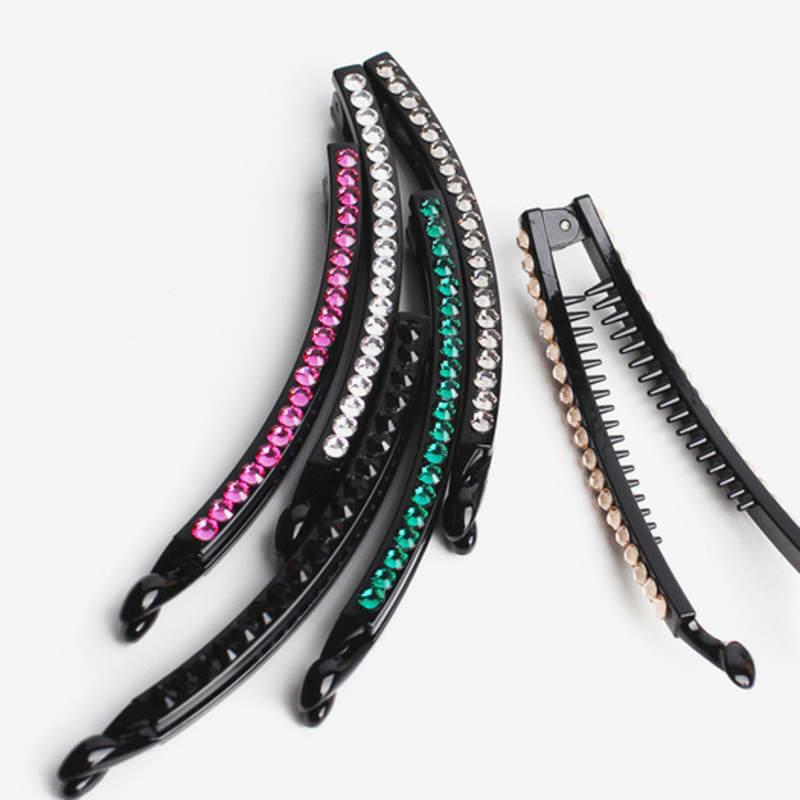 RACOHA Cubic Hot Piece Line Banana Hair Claw Clip