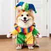 Funny Halloween Pet Dog Cosplay Costume with Wig & Foam Toy Knife, Cute Transformed Outfit for Small Medium Dogs Holiday Party