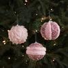 Christmas Tree Ornament Unique Pink Fluffy Christmas Ball Christmas Ball Decoration Modern Holiday Ornament For Festive Holiday