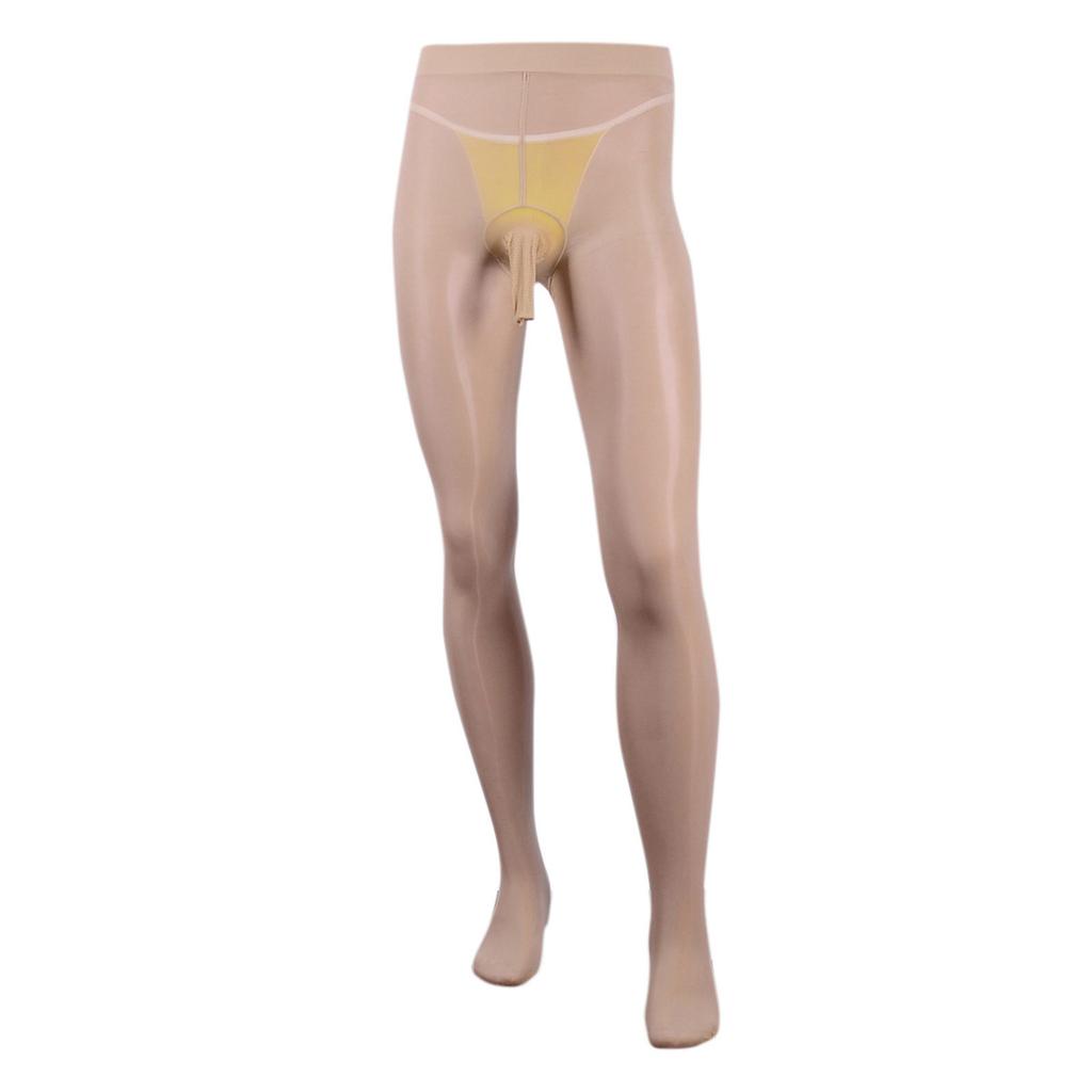 Meias Fio Fino Stretch Masculinas com Bolsa Contour Cintura Elástica Leggings