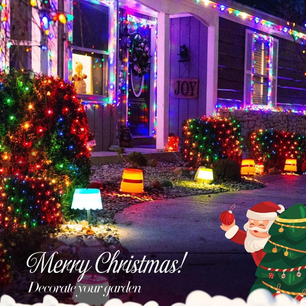 9.84ft x 6.5ft Christmas Net Lights,204 LED 8 Modes Connectable Christmas Lights Decoration, Waterproof Christmas Lights Outdoor B