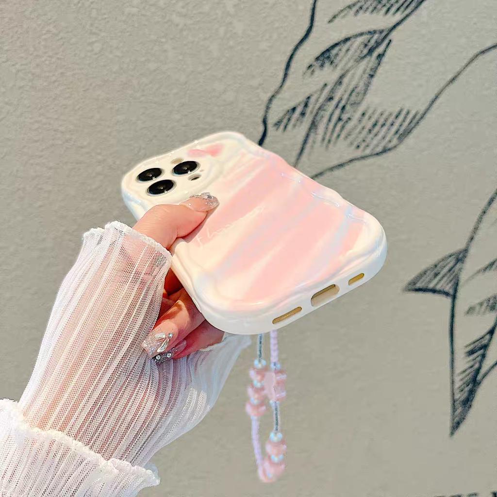 Art Flowers With Heart Chain Case For Redmi 15 15C Note 14 4G 13 12 PRO 5G Plus 10 8 11S 13C 14C 12C 12 13 A5 A3 10C Cover