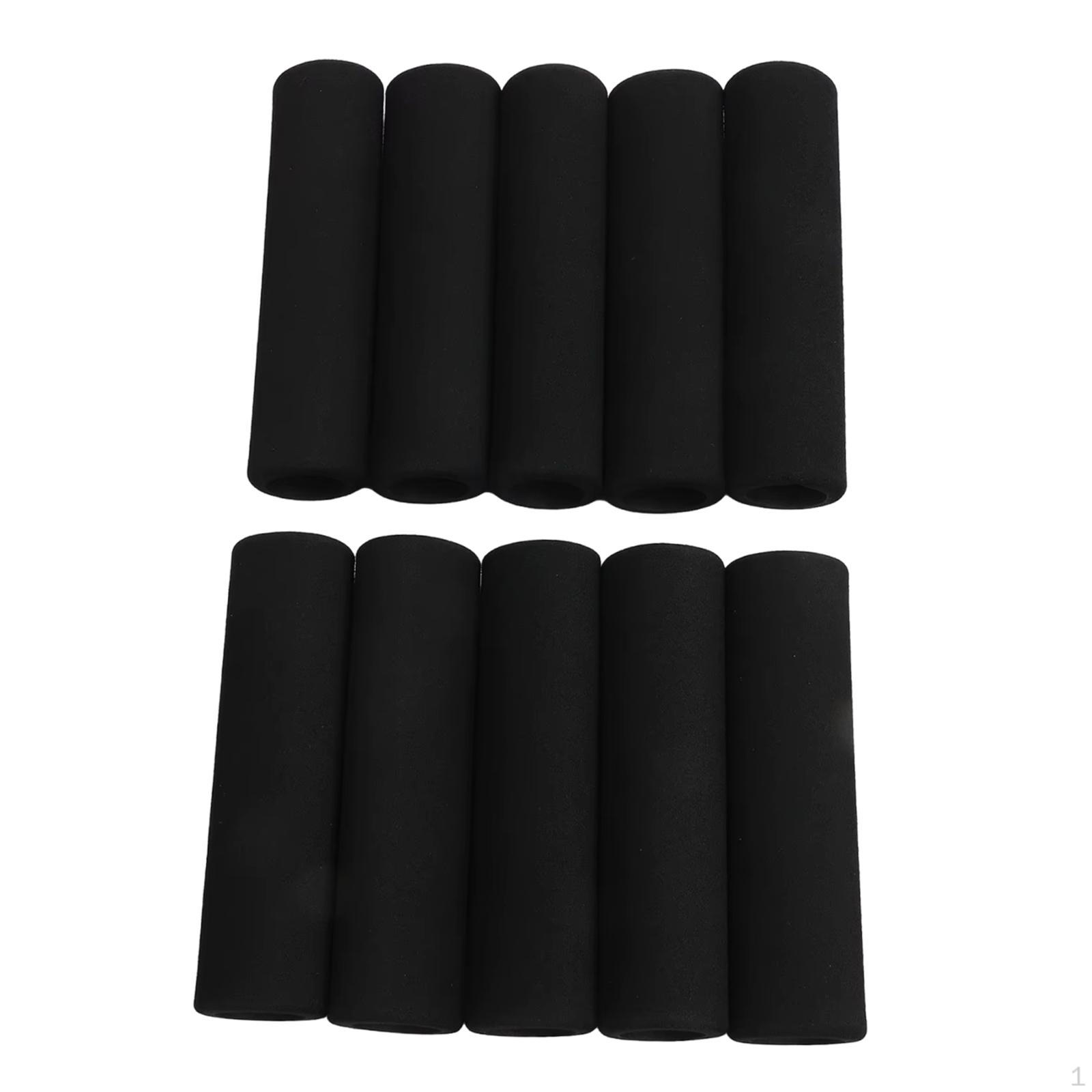 

10x Foam Tubing Grips Handle Cover, Comfortable Sleeves Handlebar Grip for Exercise Machine,