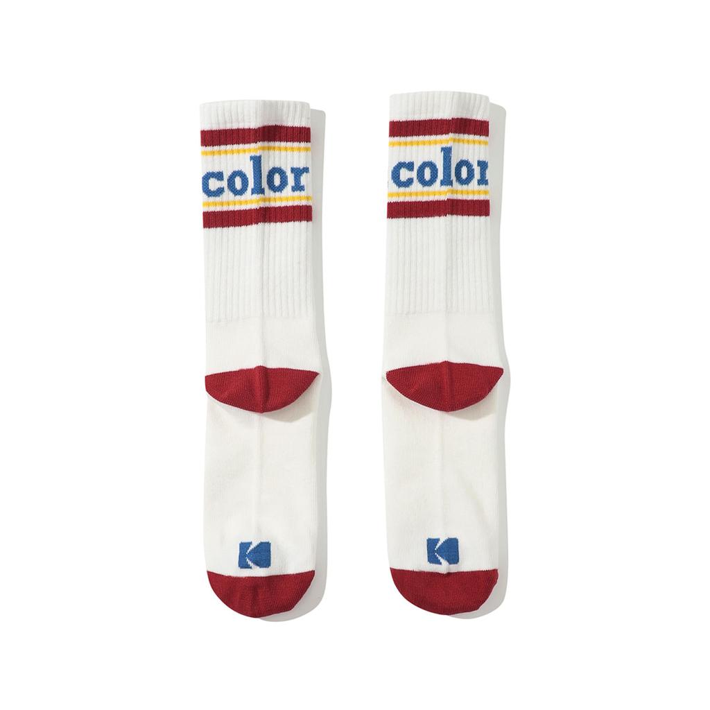KODAK Koda Color Crew Socks Burgundy