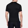 Under Armour HeatGear Compression Solid Crew Neck T-Shirt Men Tops Black 1353449-001