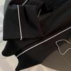 Sudadera Corta Casual a Rayas Traje Deportivo Mujer Otoño Sudadera con Cremallera Suelta Cordón Elástico Pantalones de Pierna Ancha Conjunto de Dos Piezas