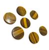 Natural Tiger Eye Round Cabochon Gemstone | Golden Brown Loose Stone for Jewelry Making