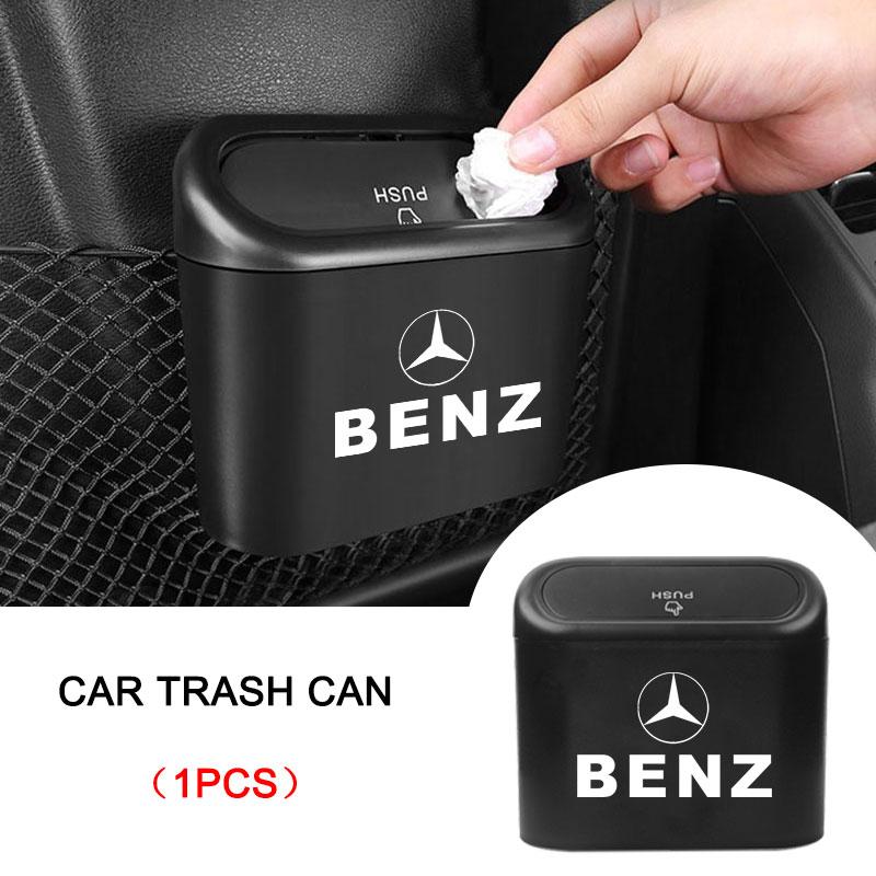 New Car Trash Can Storage Box Vehicle Multifunctional Garbage Dust Case For Mercedes-Benz A B C E S Class W168 W169 W176 W177 W245 W246 W247