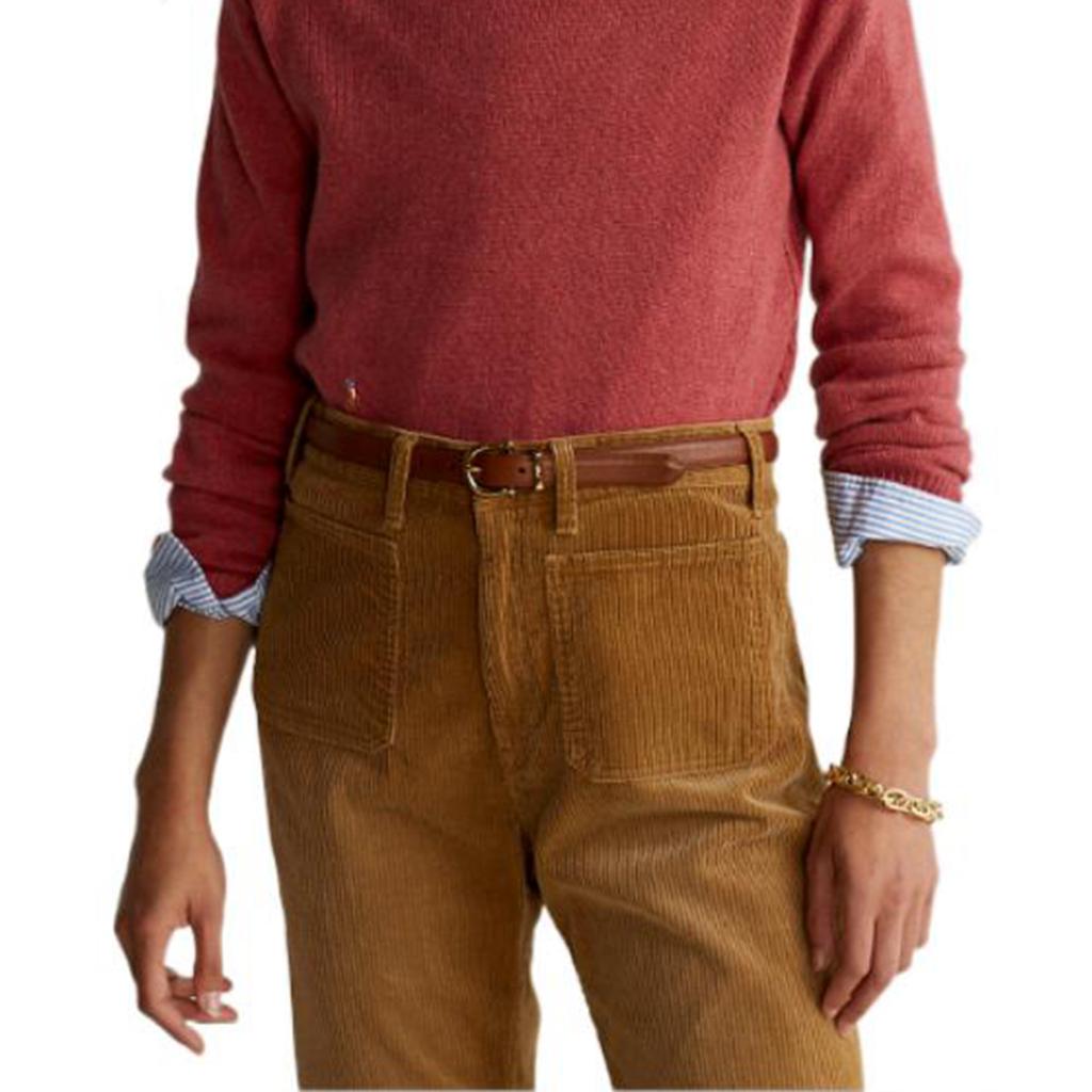 Polo Ralph Lauren SS23 Solid Color Crew Neck Sweater Women Sweater Red WMPOSWENC020124-600