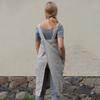Women's Cotton Linen Long Wrap Homewear Loose Long Dresses