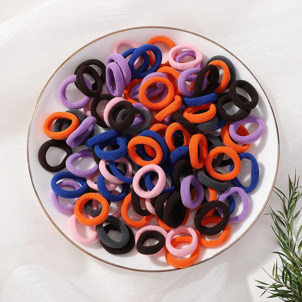20pcs/lot Girl Elastic Hair Bands Girls Plush Ball Rubber Band for Children Sweets Scrunchie Hair Ties Kids Hair Accessories
