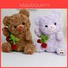 Peluche Ours Cerise à Poil Court Ultra Doux pour Enfants et Collectionneurs