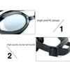 Swimming goggles, waterproof and anti-fog silicone high-definition unisex swimming goggles