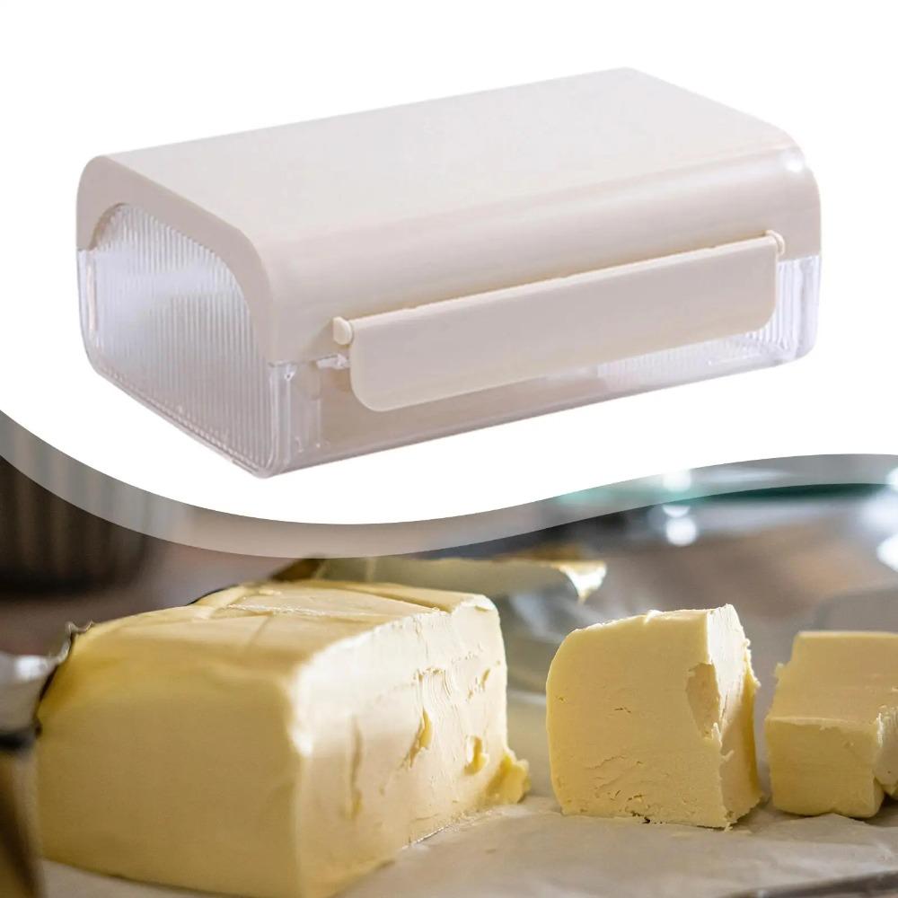 Plastic Butter Dish Sealed Butter Splitting Box Household Butter Tray  Refrigerator