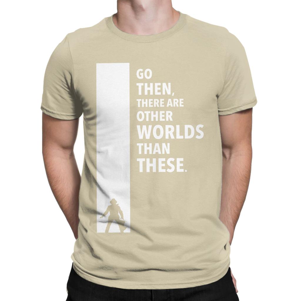 The Dark Tower Worlds white Funny 100 Cotton TShirt The Dark Tower Tees Tops For Unisex