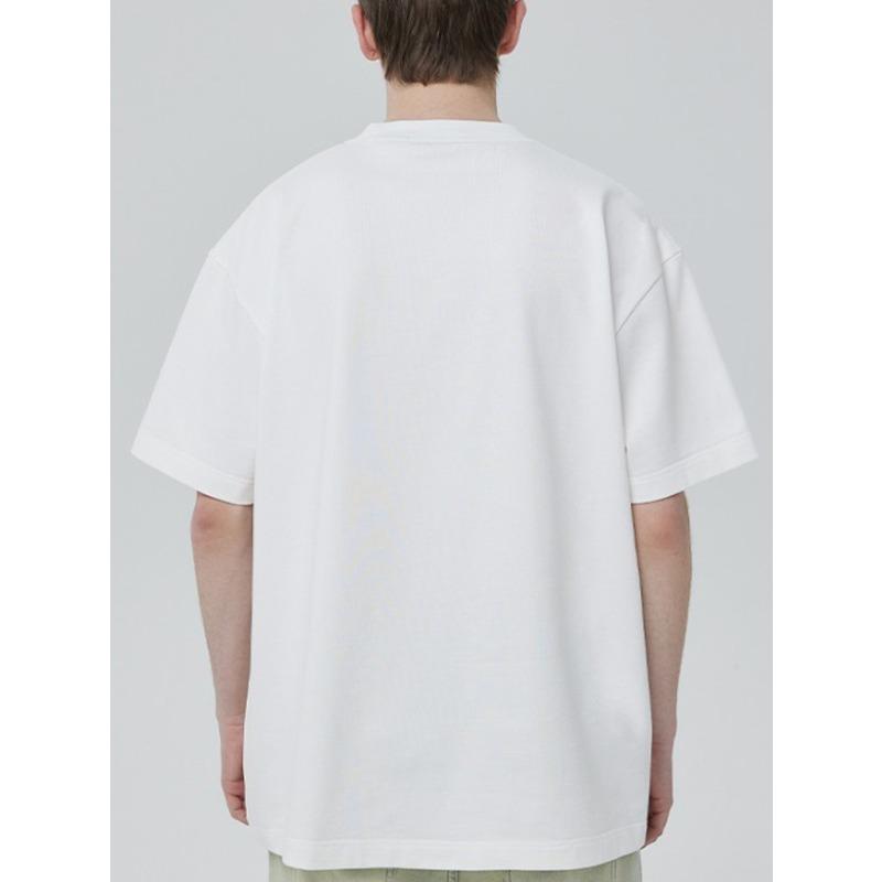 Crewneck T Shirt White Three Bear Cartoon Print Streetwear Casual Wear