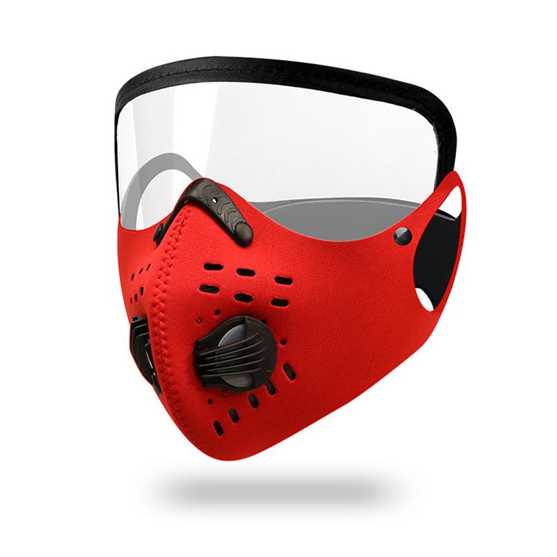 Противотуманная, пылезащитная, ветрозащитная и теплая велосипедная маска с воздушным клапаном и велосипедными очками Велосипедная маска для лица one size