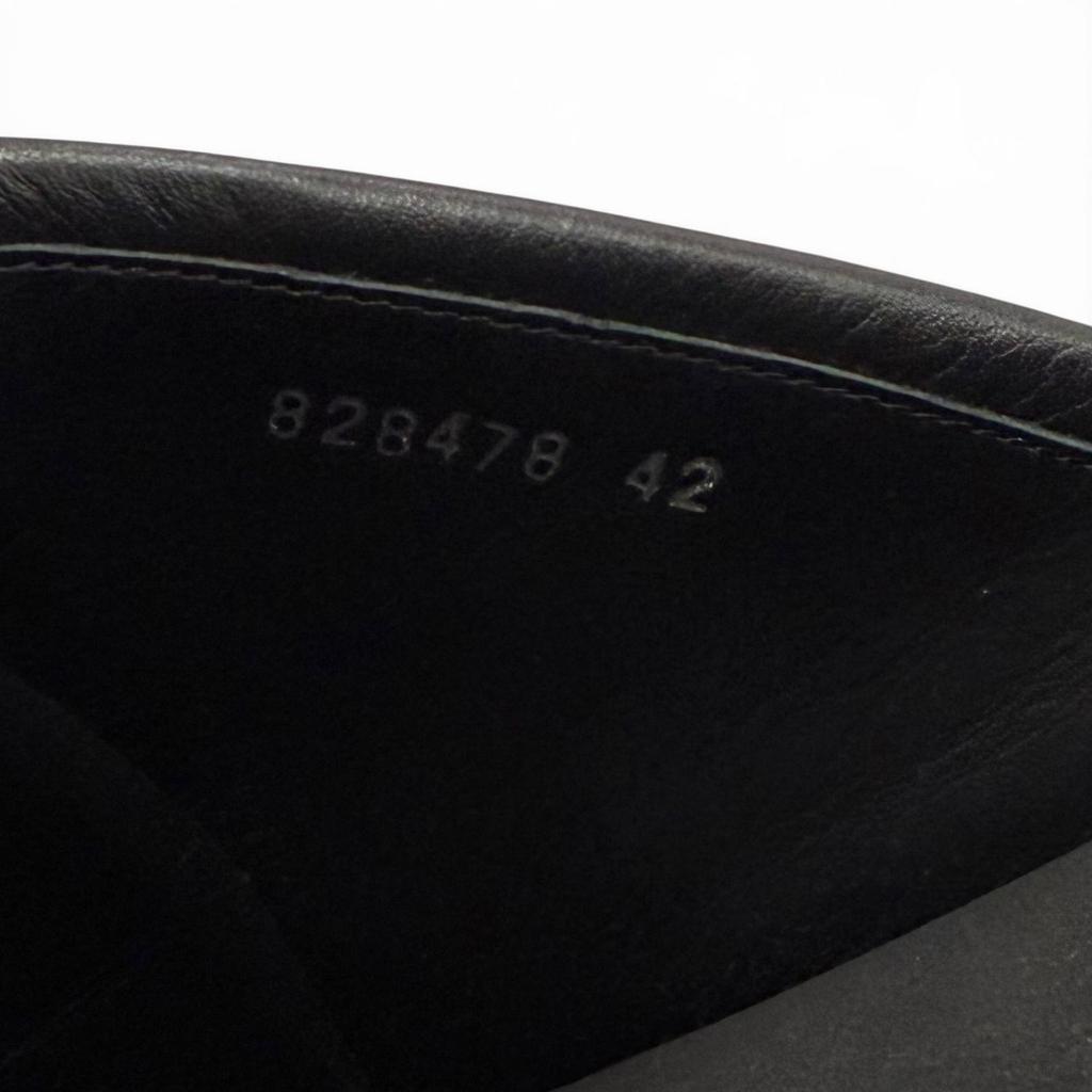 Pristine BALENCIAGA Sandals SUNSET FLAT BB black leather mens 42 828478 Used