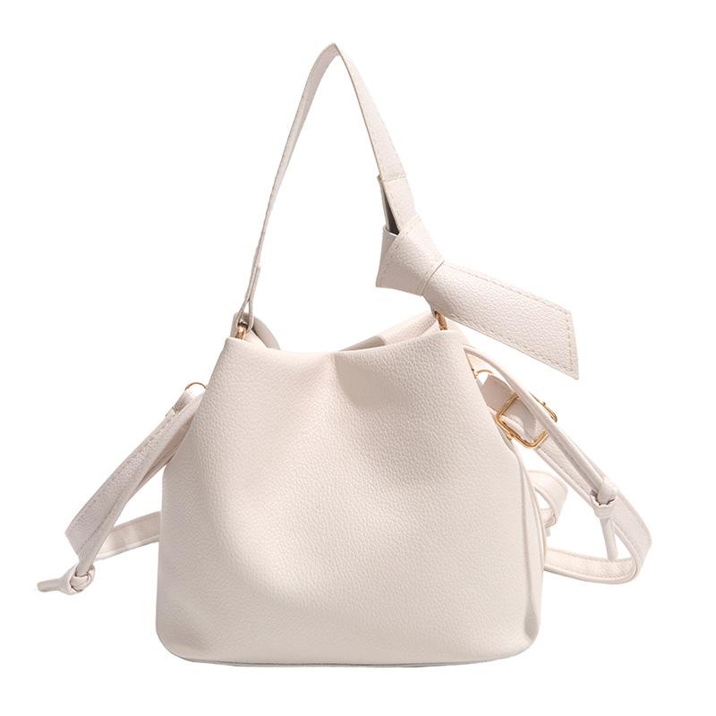Tragbare Schulter-Eimer-Tasche, lässiger Mode-New-Trend, Retro-Design, magnetischer Verschluss, Pendler, große Kapazität, Umhängetasche
