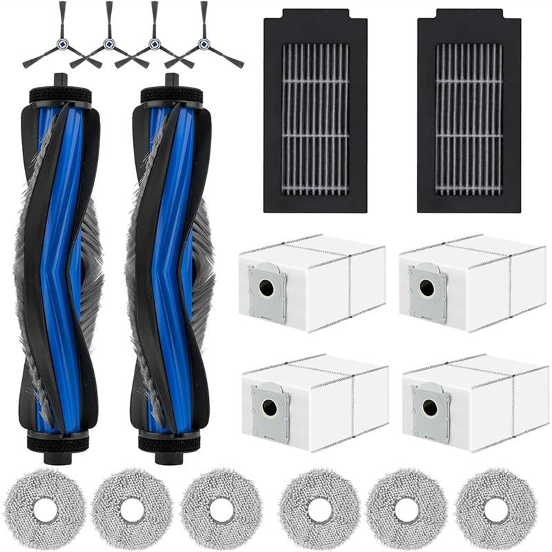 

A25F-For Ecovacs Deebot T50 Max Pro Omni Vacuum Cleaner Replacement Accessories Kit Main Brush Hepa Filters Mop Pads Bags