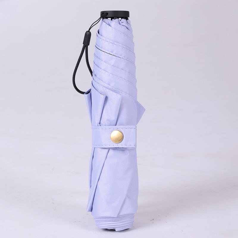 Japanese Pencil Umbrella, Ultra-light Feather Umbrella, Vinyl Sunscreen, Sun Cover, Three-fold Umbrella, Rain and Shine Gift Advertising Umbrella