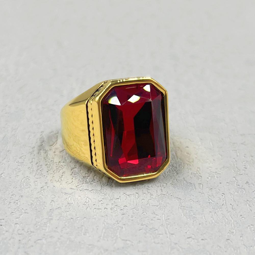 

Stainless Steel Men Rings Gold color Elegant Simple Classics Luxury for Male Boyfriend Creativity Gift Wholesale 9