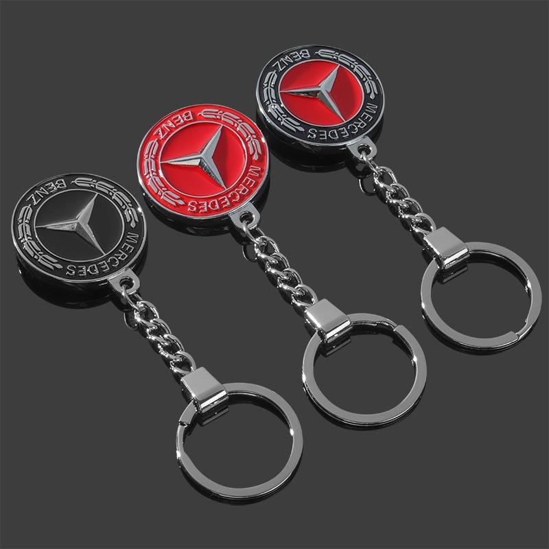Metal Car Badge Key Chain Unisex Keychain For Mercedes Benz AMG W204 W205 W203 W211 W212 W213 W201 W210 Auto Accessories