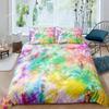Tie Dye Beddengoed Set Boho Psychedelische Dekbedovertrek voor Kinderen Kinderen Tieners Volwassenen Hippie Tie Dye Dekbedovertrek