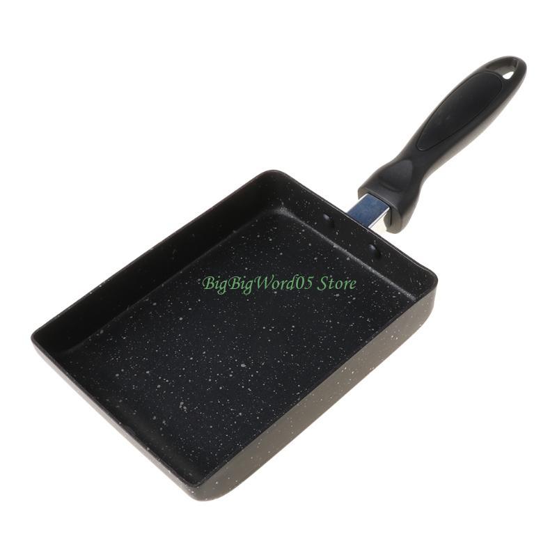 24TE Japanese Home Wok Pans Frying Pan Square Frying Pans Non-stick Pans