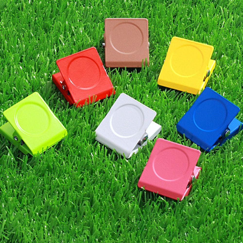 

10Pcs/set Reusable Whiteboard Magnetic Clamp Anti-rust Food Sealing Clip Food Preservation червоний
