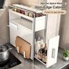 Multifunctional Spice Organizer Dustproof Narrow Design Pull Out Shelf Pull Out Drawer Space Saving Spice Cabinet Kitchen Use
