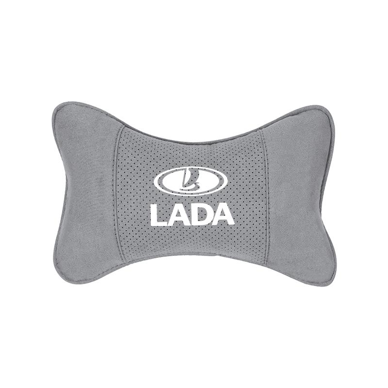 Suede Headrest Car Breathable Memory Foam Neck Pillow For Lada Niva 2107 Xray Vesta Priora Granta Kalina Samara Largus 2106 NN34