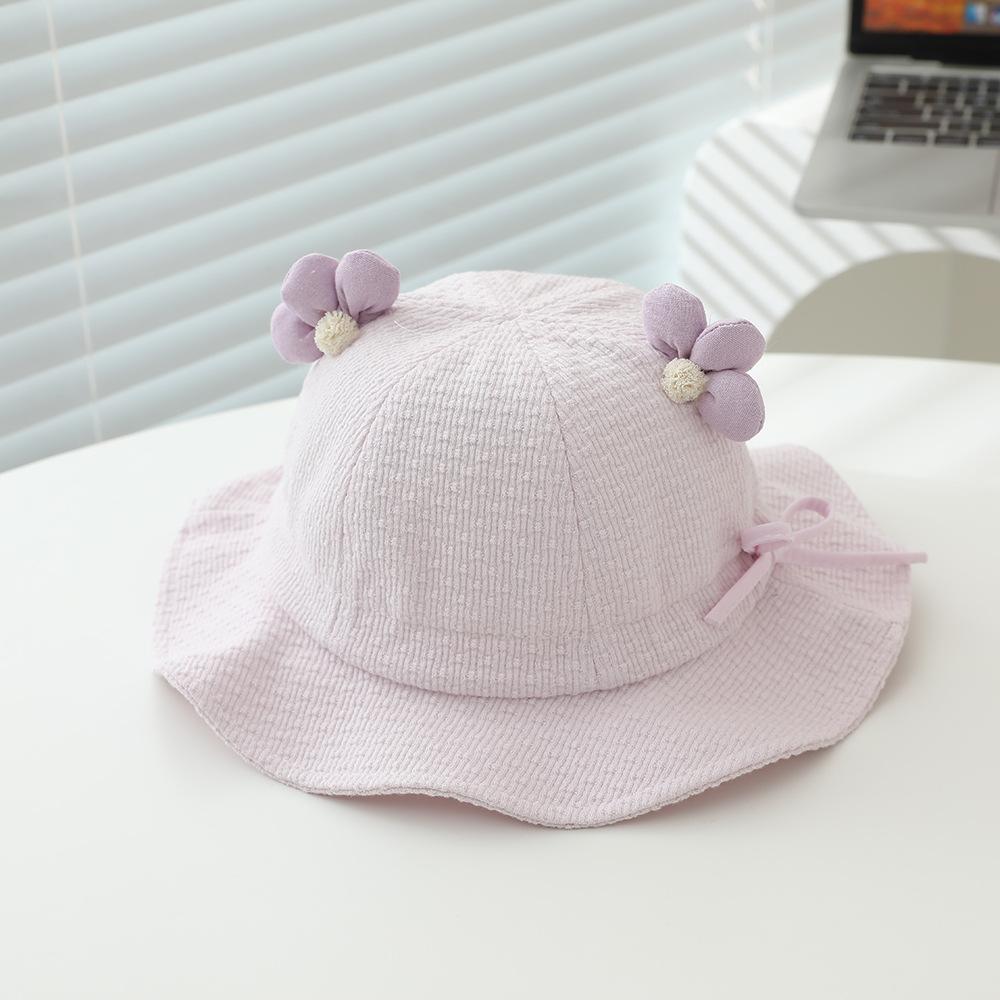 

Baby Girls Sun Hat 48cm 6-24 Month Toddler Fisherman Cap Infant Adjustable Outdoor Foldable Children Kids Summer Beach Headwear 48cm фиолетовый