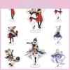 Genshin Impact Acrylic Stand Desktop Decor Vibrant Anime Character Display Featuring Kazuha Venti Klee Hutao Ganyu Paimon For Home Use