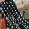 Dubbelsidiga Obsidian Regnbåg öga Löspärlor (6-12mm) för DIY-pärlplatta