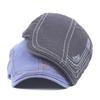 Men's Cotton Alphabet Embroidered Beret Summer Outdoor Sun Hat Cap Front Hat